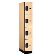 Load image into Gallery viewer, Wood Lockers: Designer Wood Locker - 4 Tier, 1 Wide - Maple - Salsbury Industries