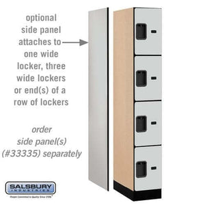 Salsbury Industries Designer Wood Locker — 4 Tier, 1 Wide YourLockerStore