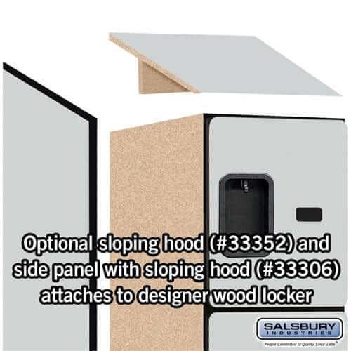 Salsbury Industries Designer Wood Locker — 4 Tier, 1 Wide YourLockerStore