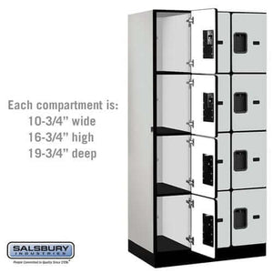 Salsbury Industries Designer Wood Locker — 4 Tier, 3 Wide YourLockerStore