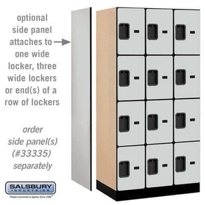 Salsbury Industries Designer Wood Locker — 4 Tier, 3 Wide YourLockerStore