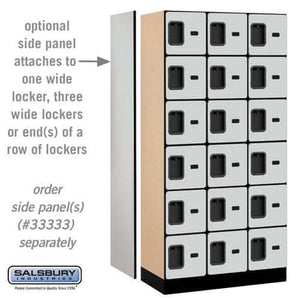 Salsbury Industries Designer Wood Locker — Box Style — 6 Tier, 3 Wide YourLockerStore