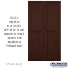 Load image into Gallery viewer, Salsbury Industries Double End Side Panels — Solid Oak Executive Wood Lockers 11143DRK YourLockerStore