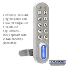 Load image into Gallery viewer, Salsbury Industries Electronic Lock — Factory Installed 77790SLV 820996451583 YourLockerStore