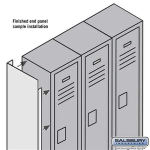 Salsbury Industries Finished End Panels — Metal Lockers YourLockerStore