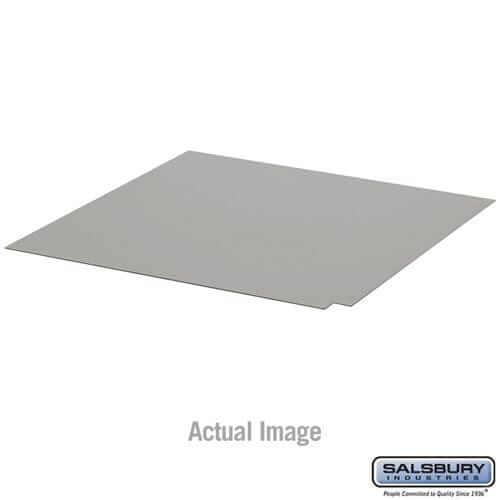 Salsbury Industries Flat Top Corner Filler — Metal Lockers 77832GY 820996446985 YourLockerStore