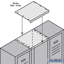 Load image into Gallery viewer, Salsbury Industries Flat Top In-Line Filler — Metal Lockers YourLockerStore