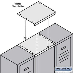 Salsbury Industries Flat Top In-Line Filler — Metal Lockers YourLockerStore