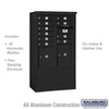 Salsbury Industries Free-Standing 4C Horizontal Mailbox with USPS Access — 10 Door High [10 Doors and 2 Parcel Lockers] 3910D-10BFU 820996627247 YourLockerStore