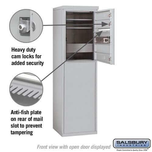Salsbury Industries Free-Standing 4C Horizontal Mailbox with USPS Access — 6 Door High [3 Doors] YourLockerStore