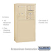 Salsbury Industries Free-Standing 4C Horizontal Mailbox with USPS Access — 6 Door High [5 Doors + 1 Parcel Locker] 3906D-05SFU 820996602862 YourLockerStore