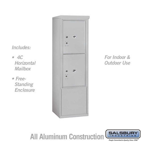 Salsbury Industries Free-Standing 4C Horizontal Parcel Locker with USPS Access — 10 Door High [2 Parcel Lockers] 3910S-2PAFU 820996606143 YourLockerStore