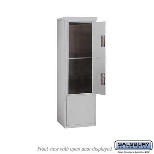 Salsbury Industries Free-Standing 4C Horizontal Parcel Locker with USPS Access — 10 Door High [2 Parcel Lockers] YourLockerStore