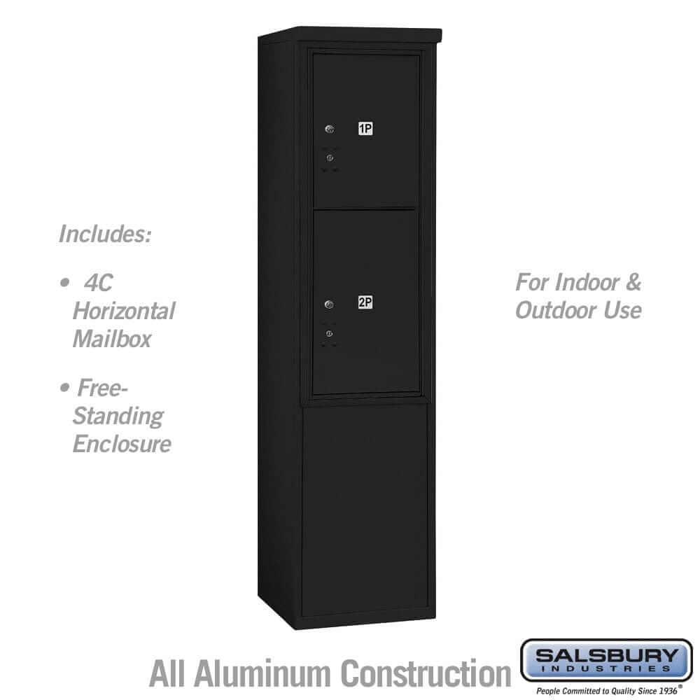 Salsbury Industries Free-Standing 4C Horizontal Parcel Locker with USPS Access — 11 Door High [2 Parcel Lockers] 3911S-2PBFU 820996627476 YourLockerStore