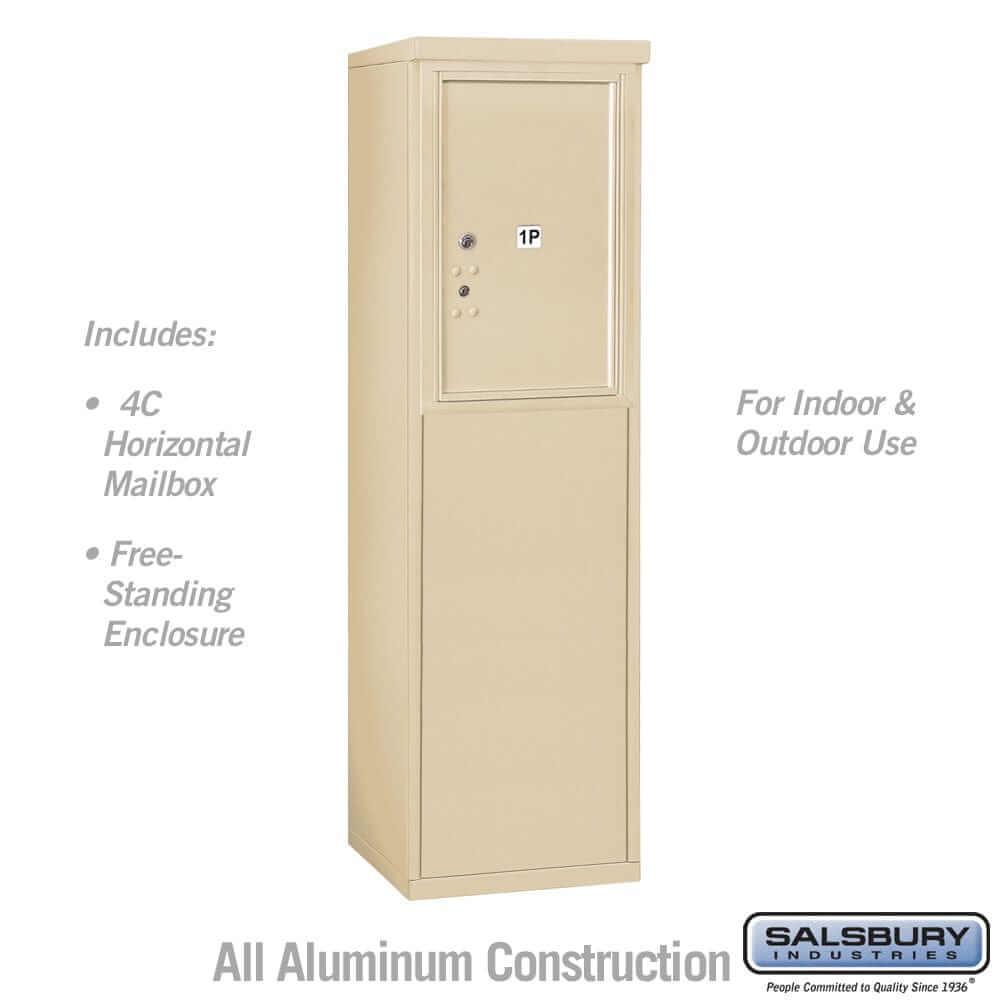 Salsbury Industries Free-Standing 4C Horizontal Parcel Locker with USPS Access — 6 Door High [1 Parcel Locker] 3906S-1PSFU 820996601483 YourLockerStore
