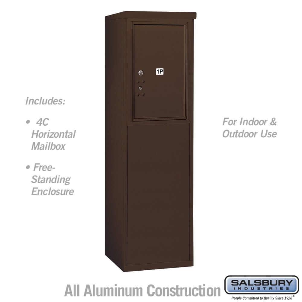 Salsbury Industries Free-Standing 4C Horizontal Parcel Locker with USPS Access — 6 Door High [1 Parcel Locker] 3906S-1PZFU 820996601469 YourLockerStore