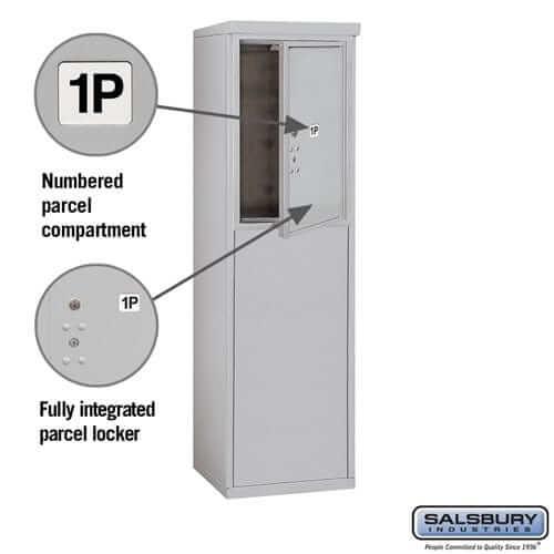 Salsbury Industries Free-Standing 4C Horizontal Parcel Locker with USPS Access — 6 Door High [1 Parcel Locker] YourLockerStore
