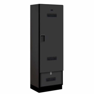 Wood Lockers: Designer Wood Gear Locker - Black - Salsbury Industries