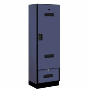 Wood Lockers: Designer Wood Gear Locker - Blue - Salsbury Industries