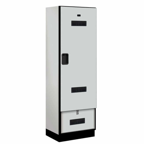 Wood Lockers: Designer Wood Gear Locker - Gray - Salsbury Industries