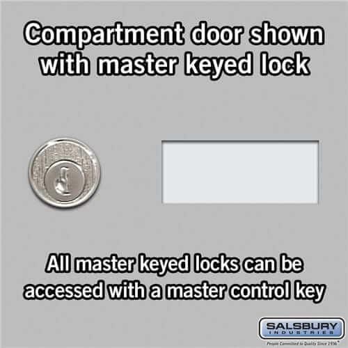 Salsbury Industries Heavy Duty Aluminum Locker — 5 Tier, 4 Wide [12 A + 4 B Doors] YourLockerStore