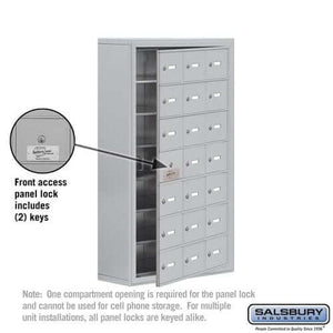 Salsbury Industries Heavy Duty Aluminum Locker — 7 Tier, 3 Wide [21 A Doors] YourLockerStore