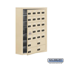 Load image into Gallery viewer, Metal Cell Phone Lockers: Heavy Duty Aluminum Locker - 7 Tier, 4 Wide [20 A + 4 B Doors] - Sandstone - Salsbury Industries