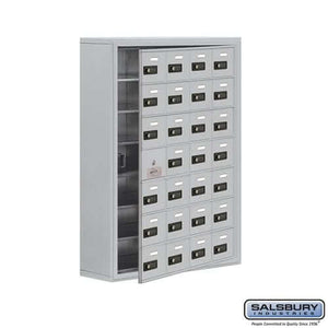 Salsbury Industries Heavy Duty Aluminum Locker — 7 Tier, 4 Wide [28 A Doors] 19178-28ASC 820996628626 YourLockerStore