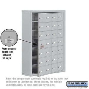 Salsbury Industries Heavy Duty Aluminum Locker — 7 Tier, 4 Wide [28 A Doors] YourLockerStore