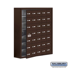 Load image into Gallery viewer, Metal Cell Phone Lockers: Heavy Duty Aluminum Locker - 7 Tier, 5 Wide [35 A Doors] - Bronze - Salsbury Industries