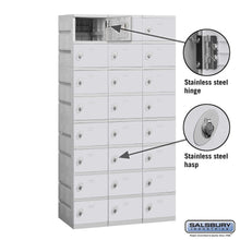 Load image into Gallery viewer, Salsbury Industries High Grade ABS Plastic Locker — Box Style — 8 Tier, 3 Wide YourLockerStore