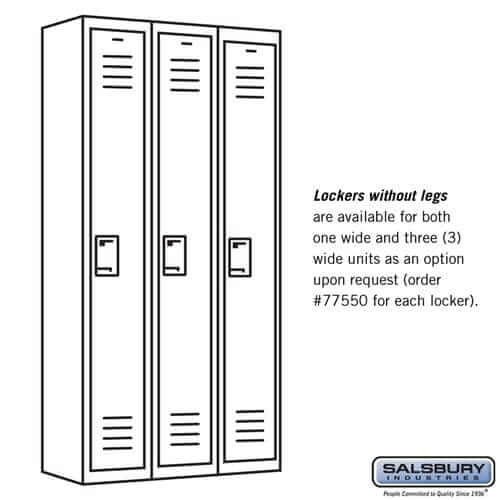 Salsbury Industries Lockers without legs — 1 wide or 3 wide lockers 77550 820996479907 YourLockerStore