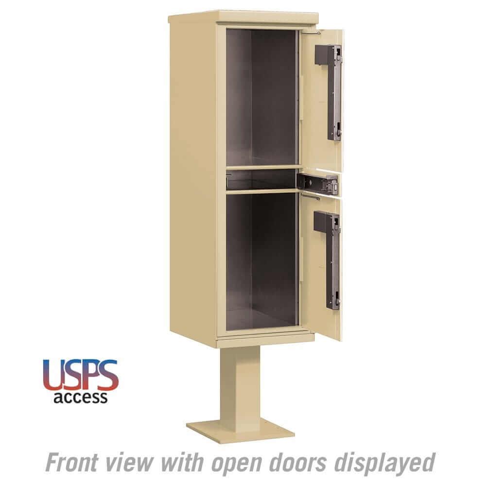 Salsbury Industries Outdoor Parcel Locker with USPS Access — Type I — 2 Compartments YourLockerStore