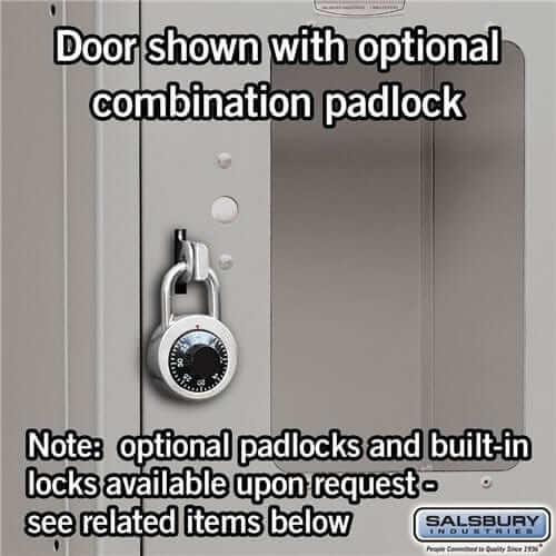 Salsbury Industries See-Through Steel Locker — 4 Tier, 1 Wide YourLockerStore