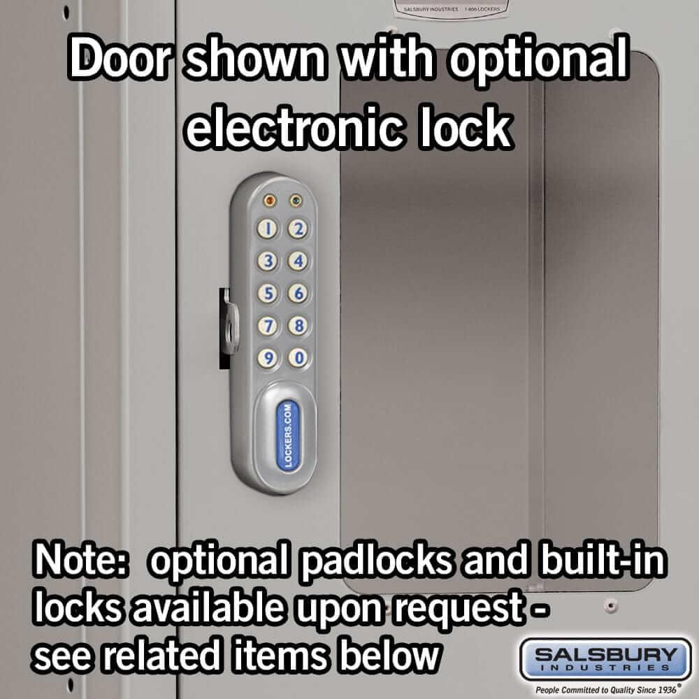 Salsbury Industries See-Through Steel Locker — 4 Tier, 1 Wide YourLockerStore