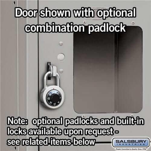 Salsbury Industries See-Through Steel Locker — Box Style — 5 Tier, 1 Wide YourLockerStore