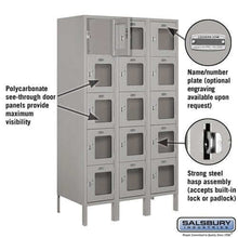 Load image into Gallery viewer, Salsbury Industries See-Through Steel Locker — Box Style — 5 Tier, 3 Wide YourLockerStore