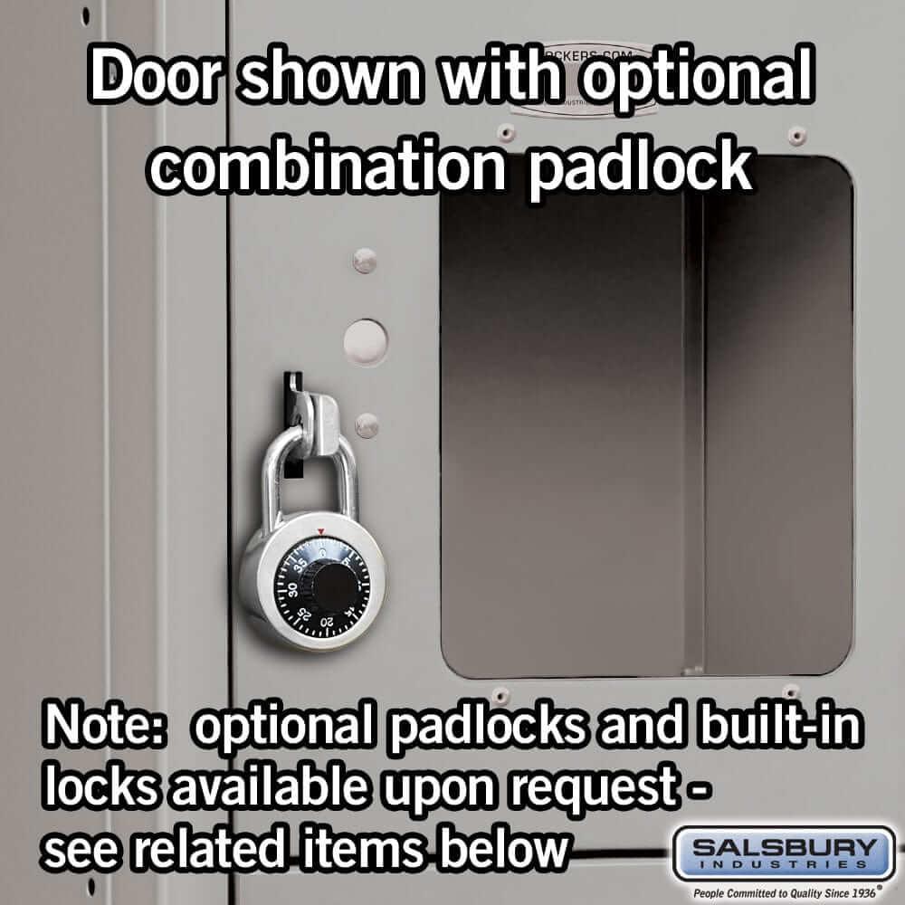 Salsbury Industries See-Through Steel Locker — Box Style — 6 Tier, 1 Wide YourLockerStore