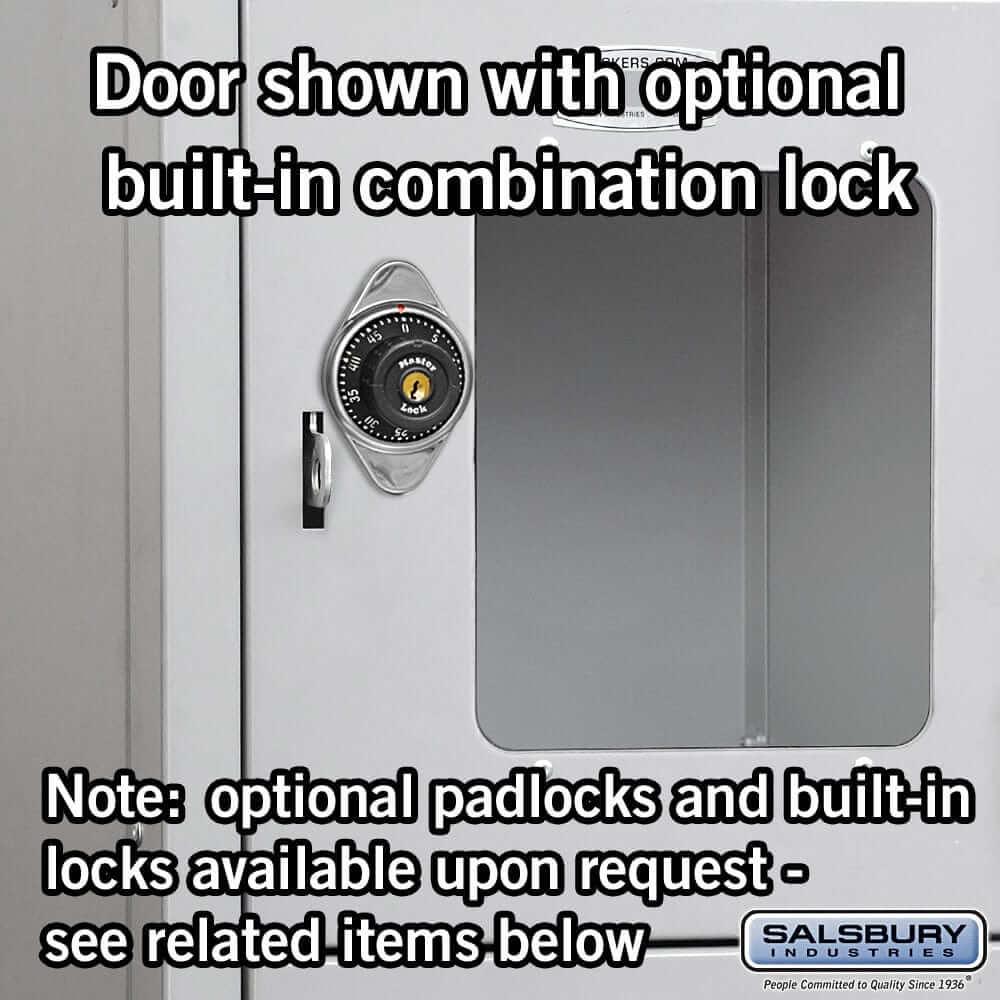 Salsbury Industries See-Through Steel Locker — Bridge Style — 6 Tier [16 Boxes] YourLockerStore