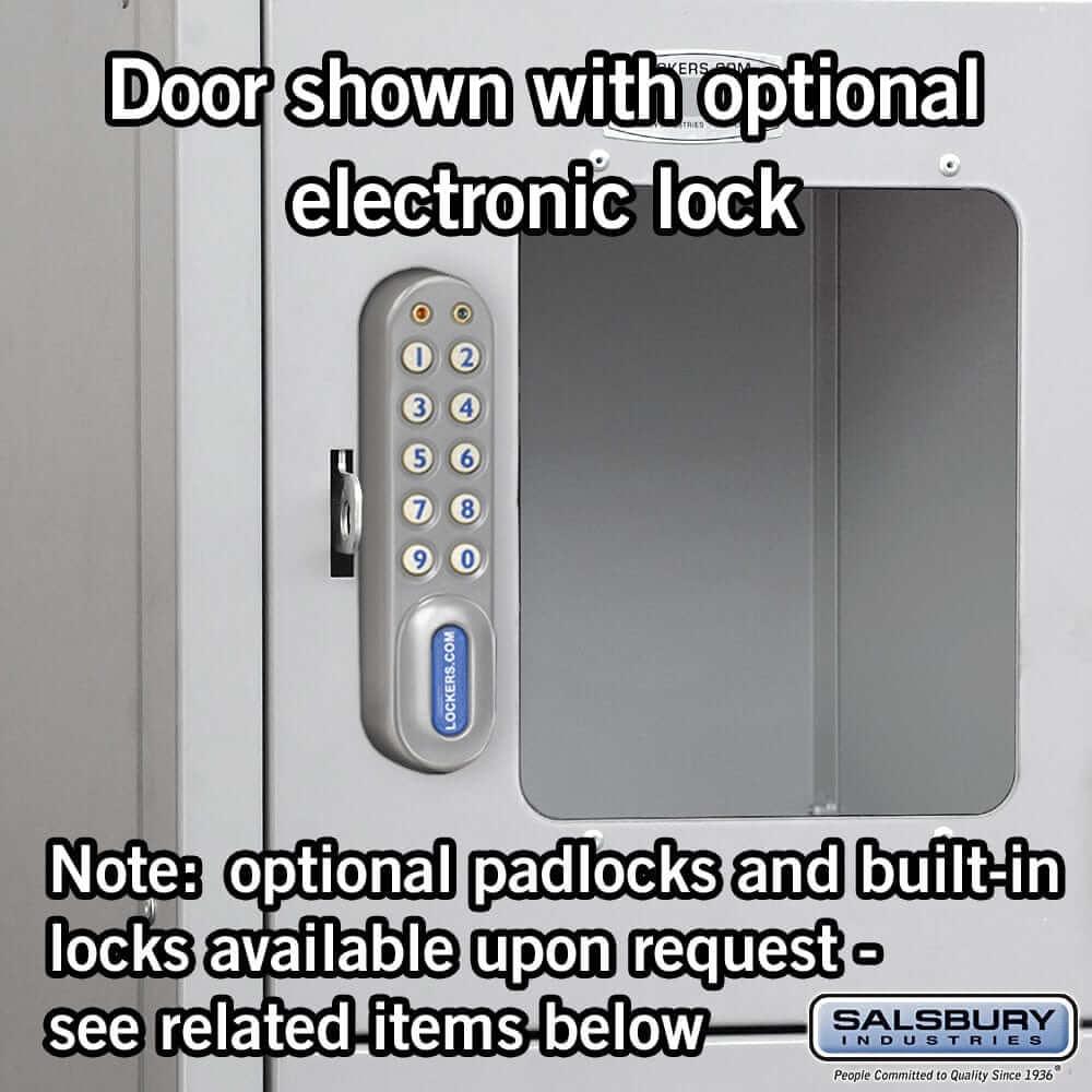 Salsbury Industries See-Through Steel Locker — Bridge Style — 6 Tier [16 Boxes] YourLockerStore