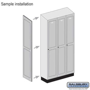 Salsbury Industries Side Panels — Solid Oak Executive Wood Lockers YourLockerStore