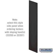 Load image into Gallery viewer, Salsbury Industries Side Panels with sloping hood — Designer Wood Lockers 33309BLK 820996541321 YourLockerStore