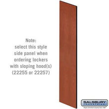 Load image into Gallery viewer, Salsbury Industries Side Panels with sloping hood — Designer Wood Lockers 33309CHE 820996541345 YourLockerStore