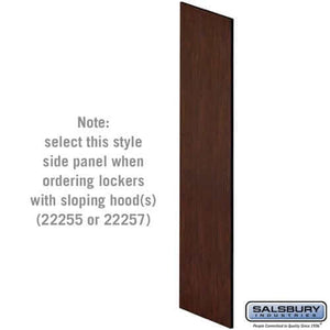 Salsbury Industries Side Panels with sloping hood — Designer Wood Lockers 33309MAH 820996541352 YourLockerStore