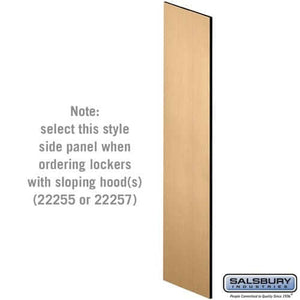 Salsbury Industries Side Panels with sloping hood — Designer Wood Lockers 33309MAP 820996541338 YourLockerStore