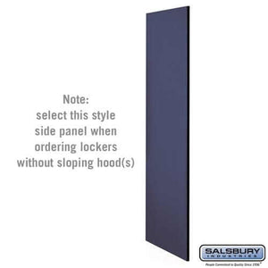 Salsbury Industries Side Panels without sloping hood — Designer Wood Lockers 33330BLU 820996541376 YourLockerStore