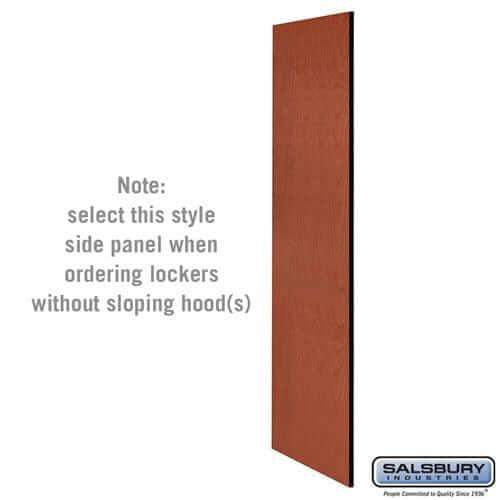Salsbury Industries Side Panels without sloping hood — Designer Wood Lockers 33330CHE 820996541406 YourLockerStore
