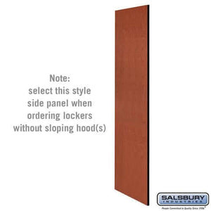 Salsbury Industries Side Panels without sloping hood — Designer Wood Lockers 33330CHE 820996541406 YourLockerStore