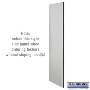 Salsbury Industries Side Panels without sloping hood — Designer Wood Lockers 33330GRY 820996541369 YourLockerStore