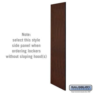 Salsbury Industries Side Panels without sloping hood — Designer Wood Lockers 33330MAH 820996541413 YourLockerStore